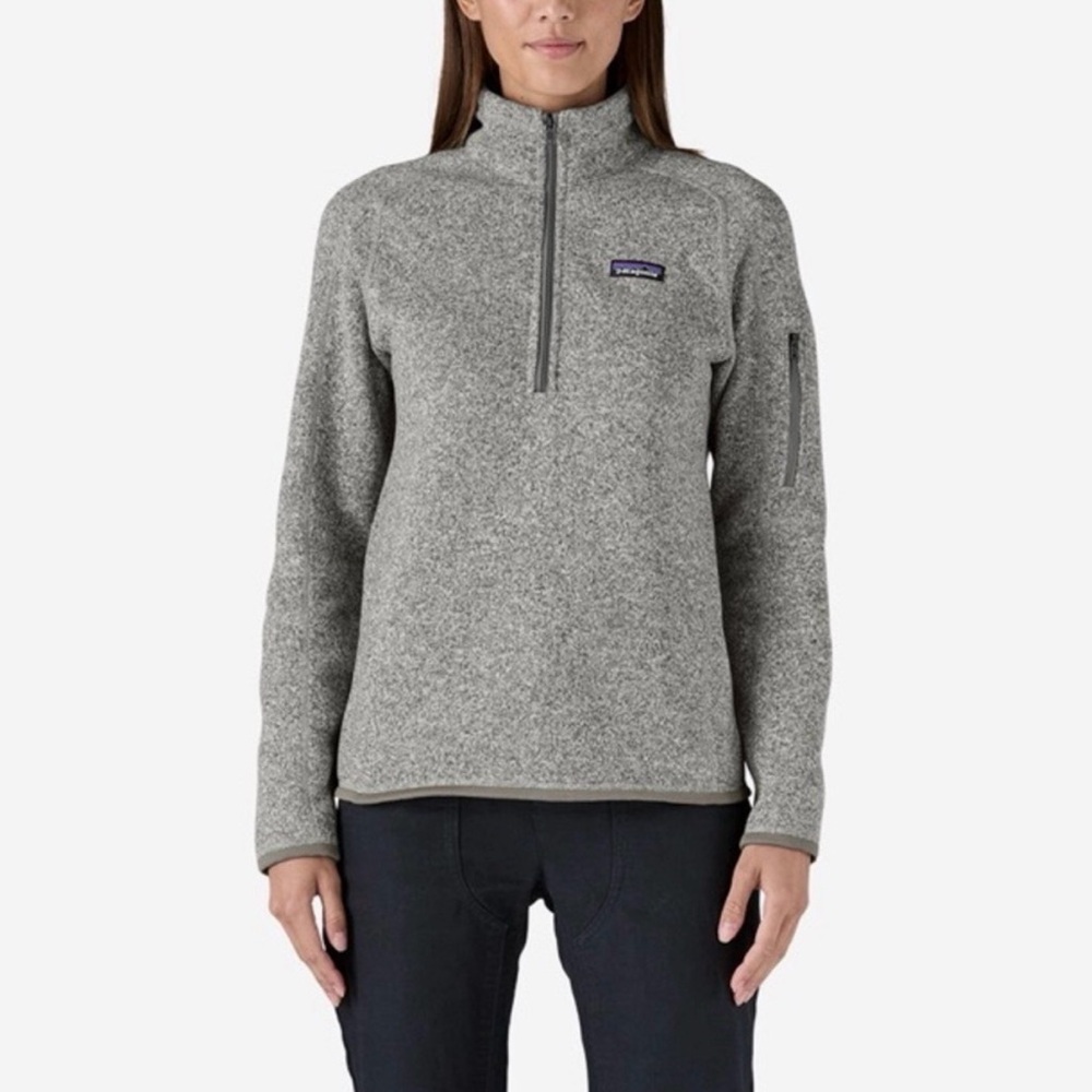 Patagonia Women’s Better Sweater 1/4 Zip Fleece Gray Size Small